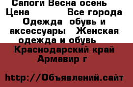 Сапоги Весна осень  › Цена ­ 1 700 - Все города Одежда, обувь и аксессуары » Женская одежда и обувь   . Краснодарский край,Армавир г.